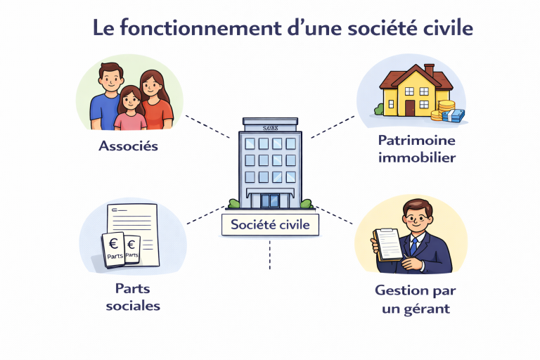 Les fonctionnement d'une societe civile